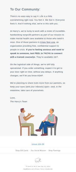 e-mail-marketing-strategie_email_newsletter_beispiel_harrys_take-care-of-yourself e-mail-marketing-strategie_email_newsletter_beispiel_harrys_take-care-of-yourself
